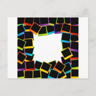 Carte Postale cadre - coloré
