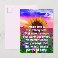 (Cadre de poème sincère) Cadeau message | Maman am
