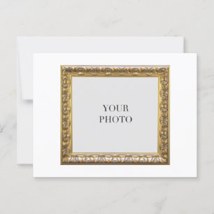 Carte Postale Cadre photo personnel élégant et texte