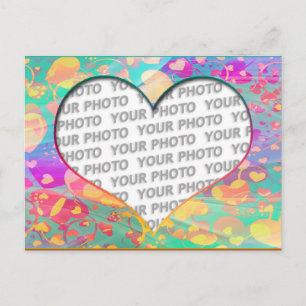 Carte Postale Cadres cardiaques 6 + votre photo