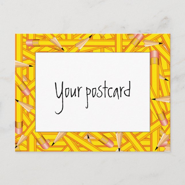Carte Postale Cadres de crayons (Devant)