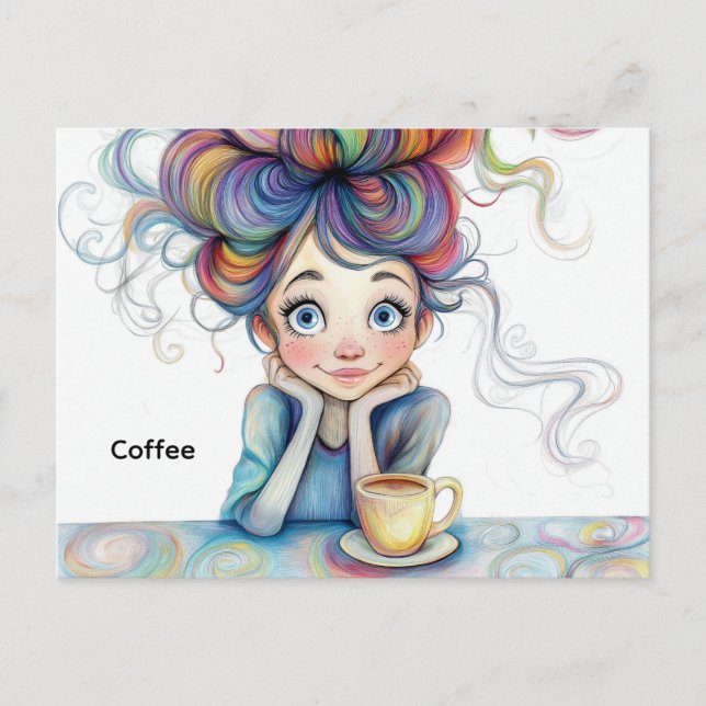 Carte postale café (Devant)