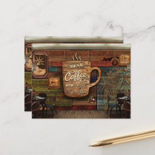Carte Postale Café