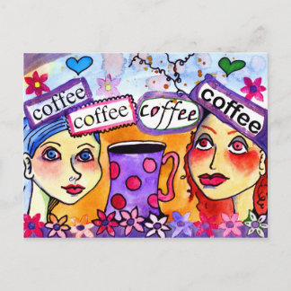 Carte Postale café