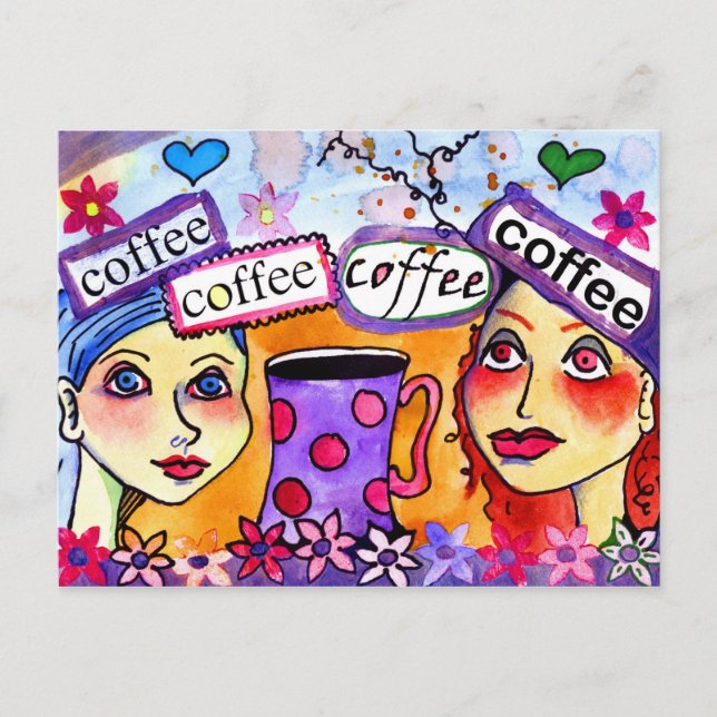 Carte Postale café (Devant)