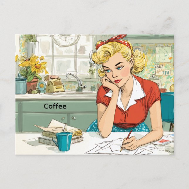 Carte Postale Café (Devant)