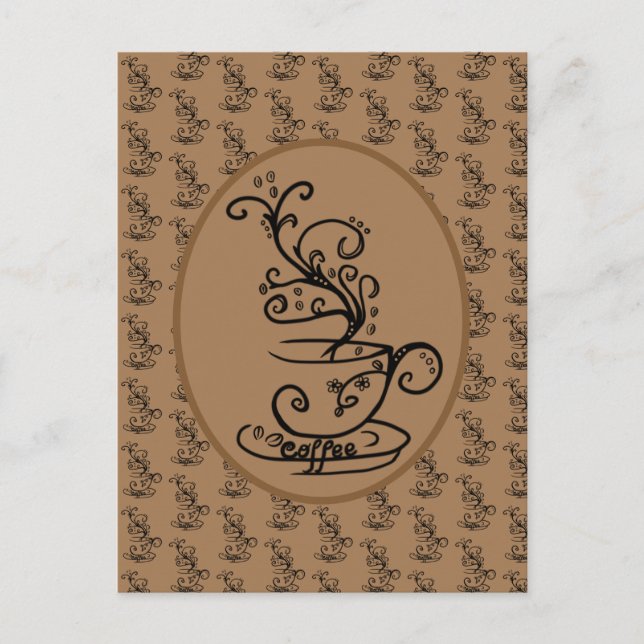 Carte Postale café (Devant)