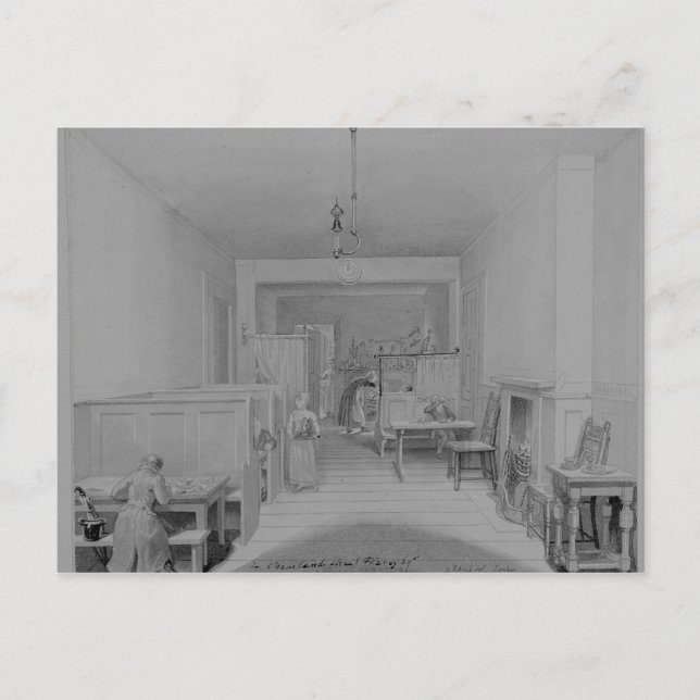 Carte Postale Café à Cleveland Street (Devant)