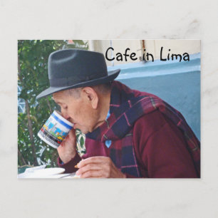 Carte Postale Café à Lima