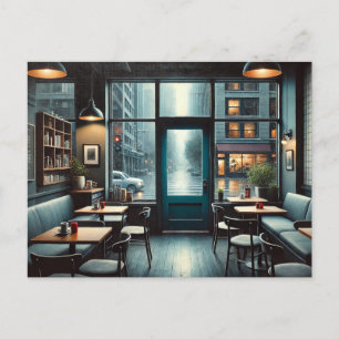 Carte Postale Café à Rainy Seattle