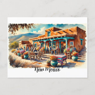 Carte Postale Café à Taos Nouveau-Mexique