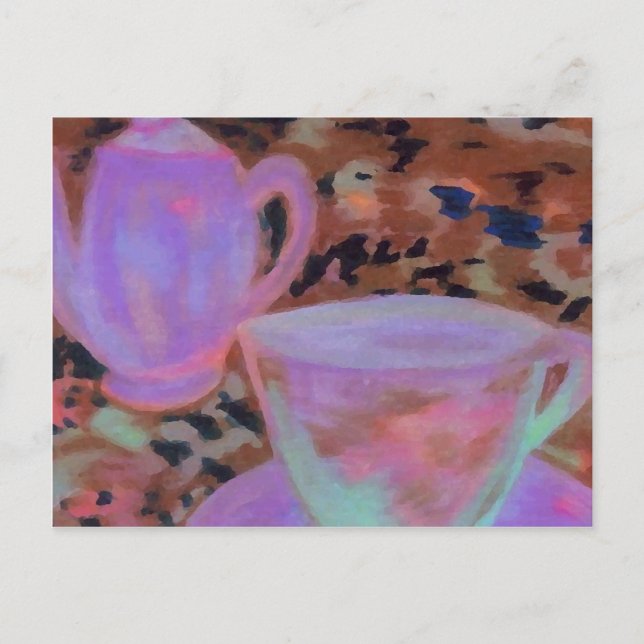 Carte Postale Café Abstrait CricketDiane Coffee Art (Devant)