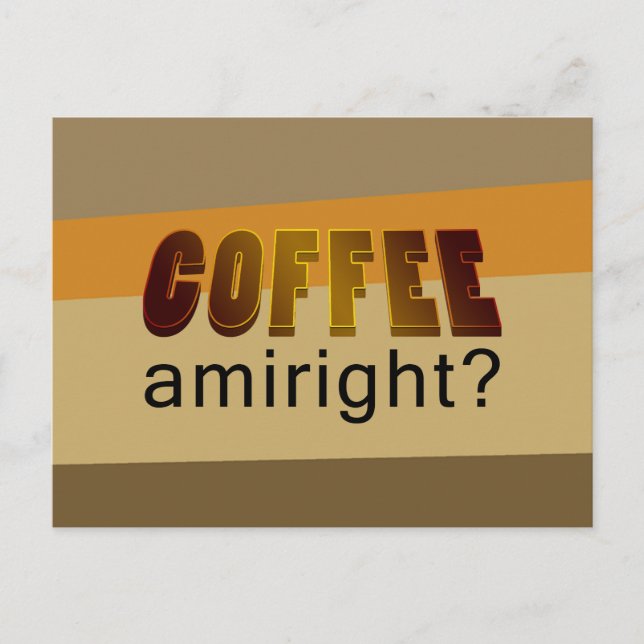Carte Postale Café Amiright ? (Devant)