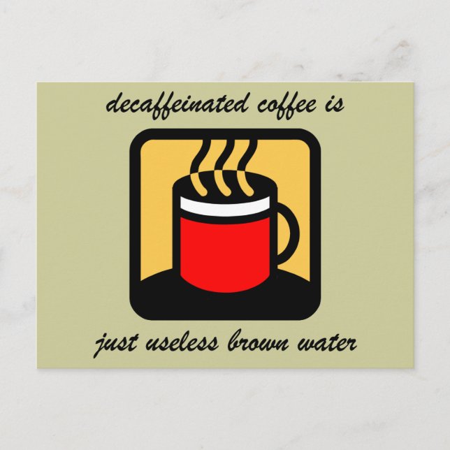 Carte Postale Café amusant (Devant)
