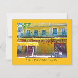 Carte Postale Café, Arles, Provence