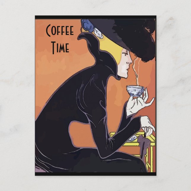 Carte Postale Cafe Aulait, Quartier Français (Devant)