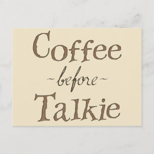 Carte Postale Café avant Talkie