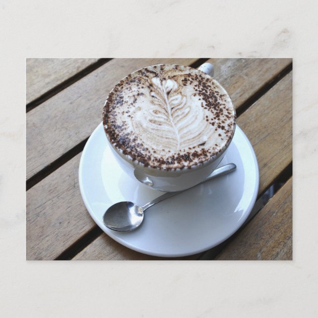 Carte Postale Café avec crème (Devant)