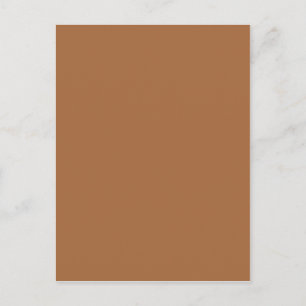 Carte Postale Café Beige Sable Foncé Caramel Brown Couleur seule