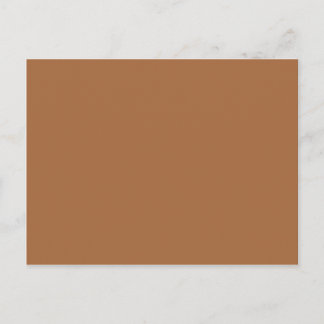Carte Postale Café Beige Sable Foncé Caramel Brown Couleur seule