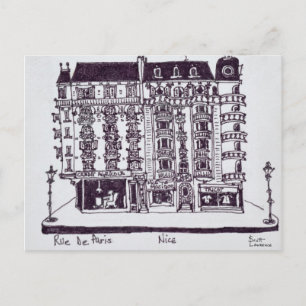 Carte Postale Café & Boutiques rue de Paris   Vieux Nice, France