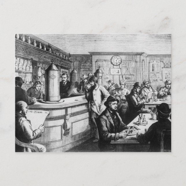 Carte Postale Café, Clerkenwell (Devant)