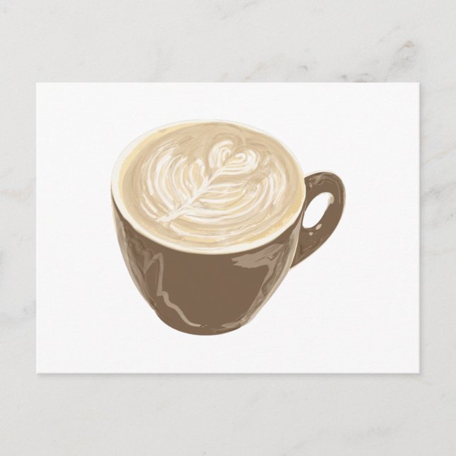 Carte Postale café coeur (Devant)