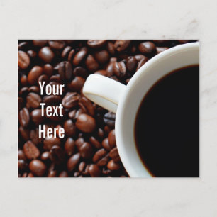 Carte Postale Café Coffee avec Café, Coffee Beans