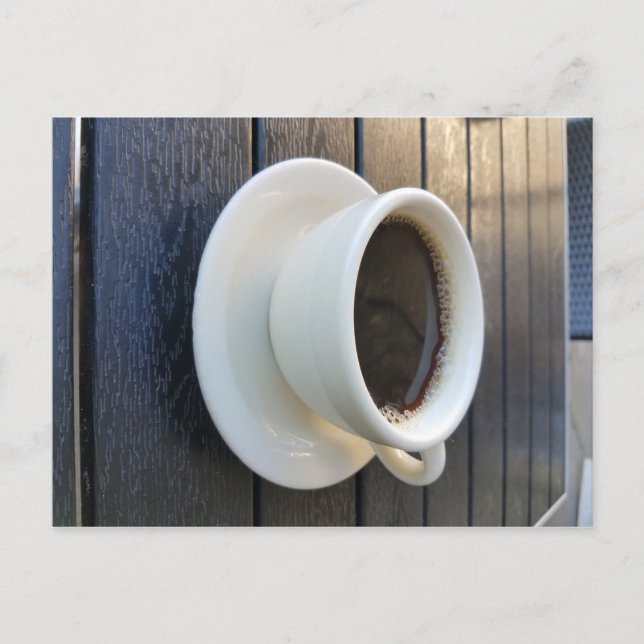 Carte Postale Café dans une tasse blanche (Devant)