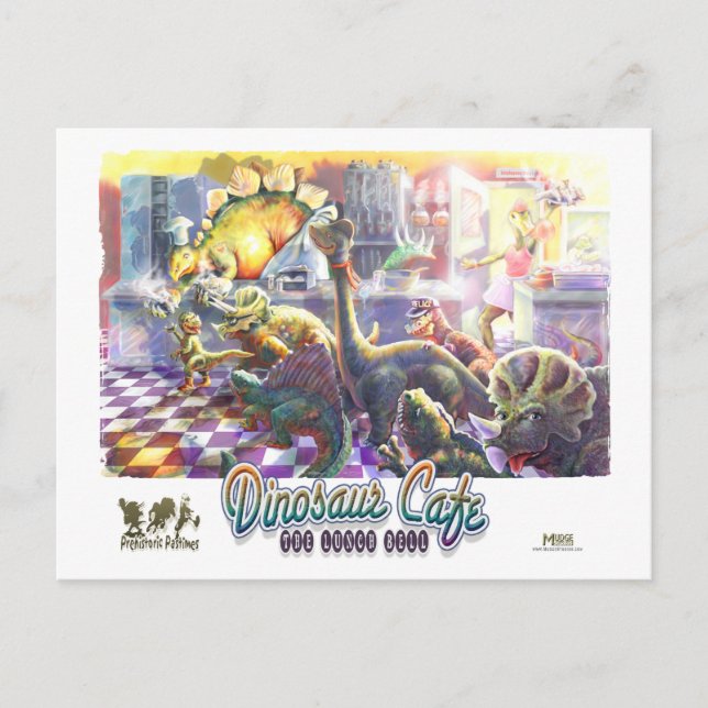 Carte Postale Café Dinosaur (Devant)