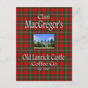 Carte Postale Café du vieux château de Lanrick du clan MacGregor