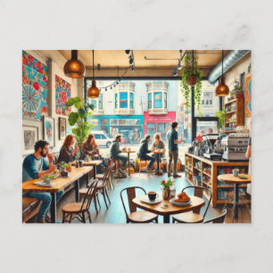 Carte Postale Café en Mug du district Mission de San Francisco