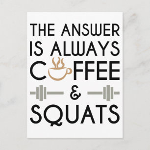 Carte Postale Café et squats 2