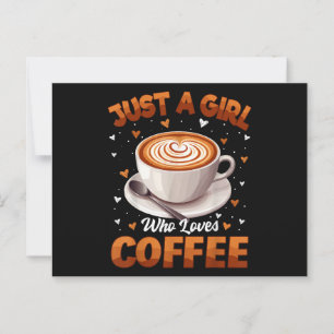 Carte Postale Café Filles Femmes Juste Une Fille Qui Aime Café