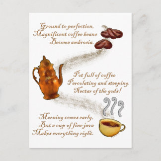 Carte postale Café Haiku