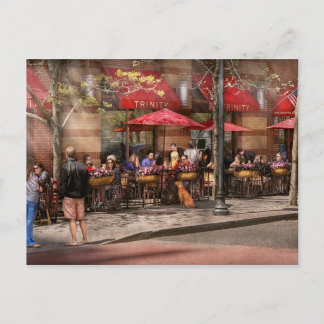 Carte Postale Café - Hoboken, NJ - Café Trinity (Devant)