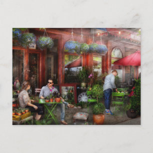 Carte Postale Café - Hoboken, NJ - Un jour de sortie
