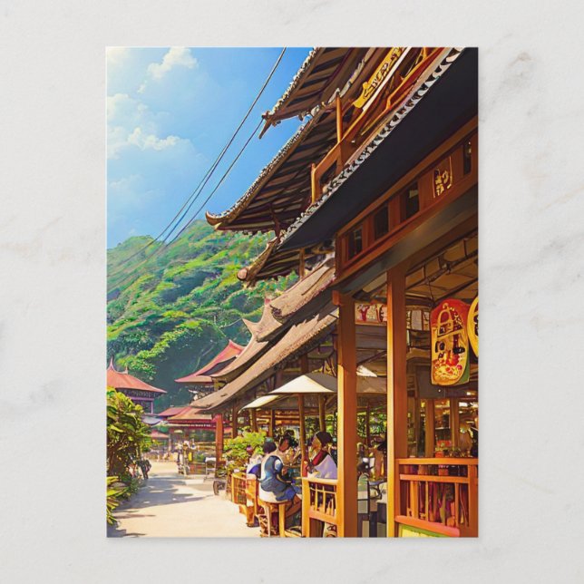 Carte Postale Café javanais (Devant)