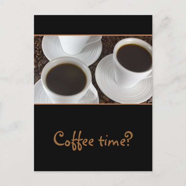 Carte Postale Café noir (Devant)