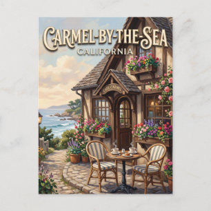Carte Postale Café Ocean Avenue à Carmel-by-the-Sea Californie