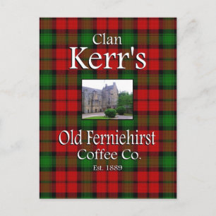 Carte Postale Café Old Ferniehirst du Clan Kerr