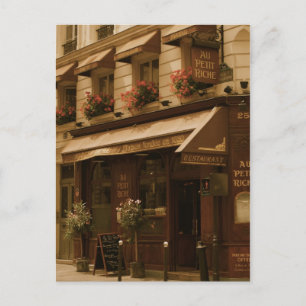 Carte Postale Café Paris par jour