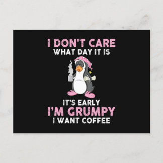 Carte Postale Café pingouin