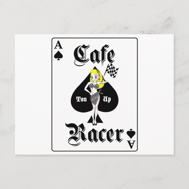 Carte Postale Cafe Racer Blonde (Devant)