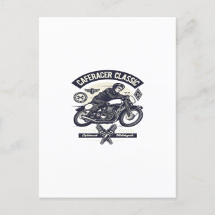 Carte Postale Cafe Racer Rider Classic