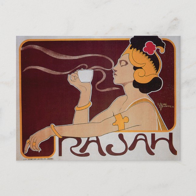 Carte Postale Café Rajah (Devant)