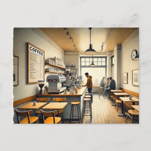 Carte Postale Café simple à San Francisco Mug (Devant)