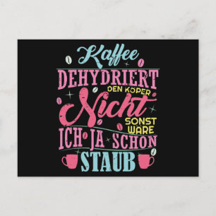 Carte Postale Café Sort / Café ne déshydrate pas le corps