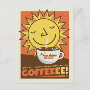 Carte Postale Café Sunshine Blend