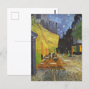 Carte Postale Café Terrasse à la nuit par Van Gogh